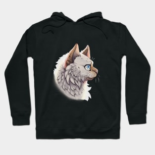 Golden Point British Longhair Side Portrait Hoodie